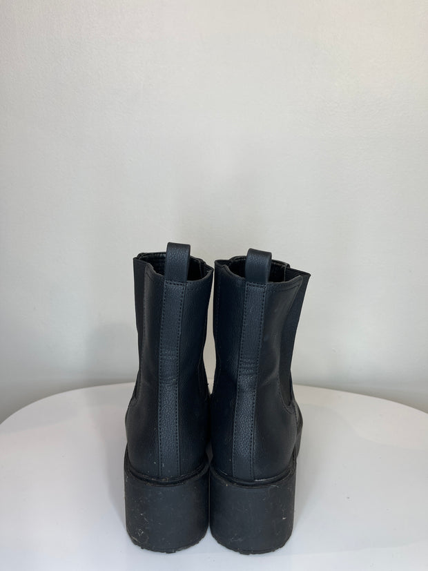Mix No. 6 Black Chunky Boots