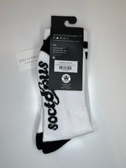 Soctopus White/Black Socks