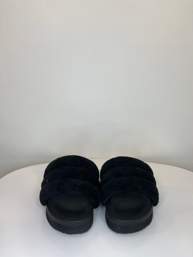 H&M Black Slip-On Slippers