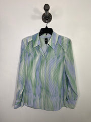 Boss Blue/Grn Lsv Button Up