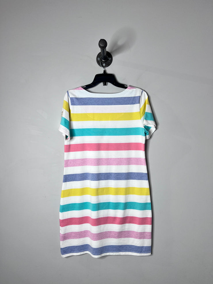 Joules Rainbow Stripe Dress