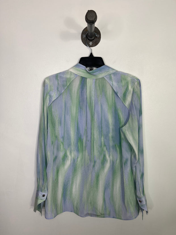 Boss Blue/Grn Lsv Button Up