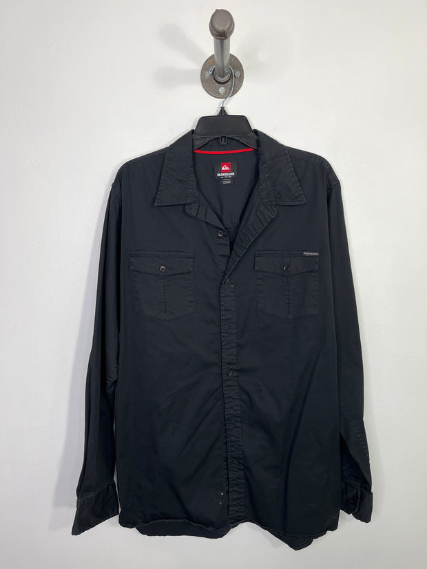 Quiksilver Black Button Up