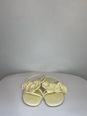 H&M Butter Yllw Flower Sandals