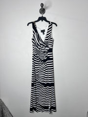 Frank Lyman Blk/Wht Maxi Dress