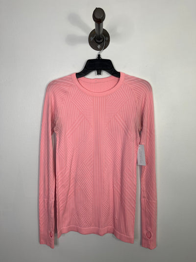 Lululemon Pink Textured LngSlv