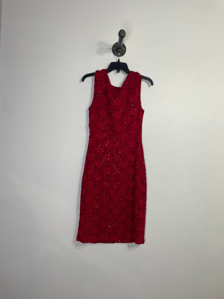 Connected Red Lace Dress