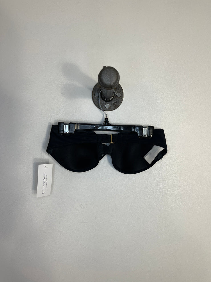 Conjunto de bikini sin tirantes negro A&amp;F