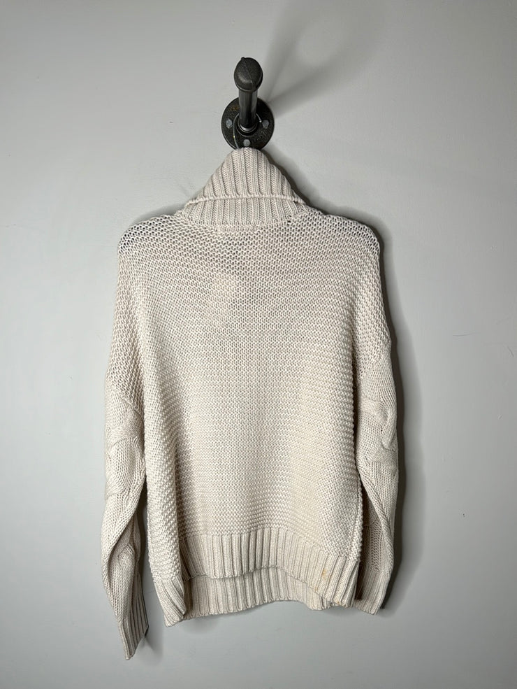 Cleo Beige Turtleneck Sweater