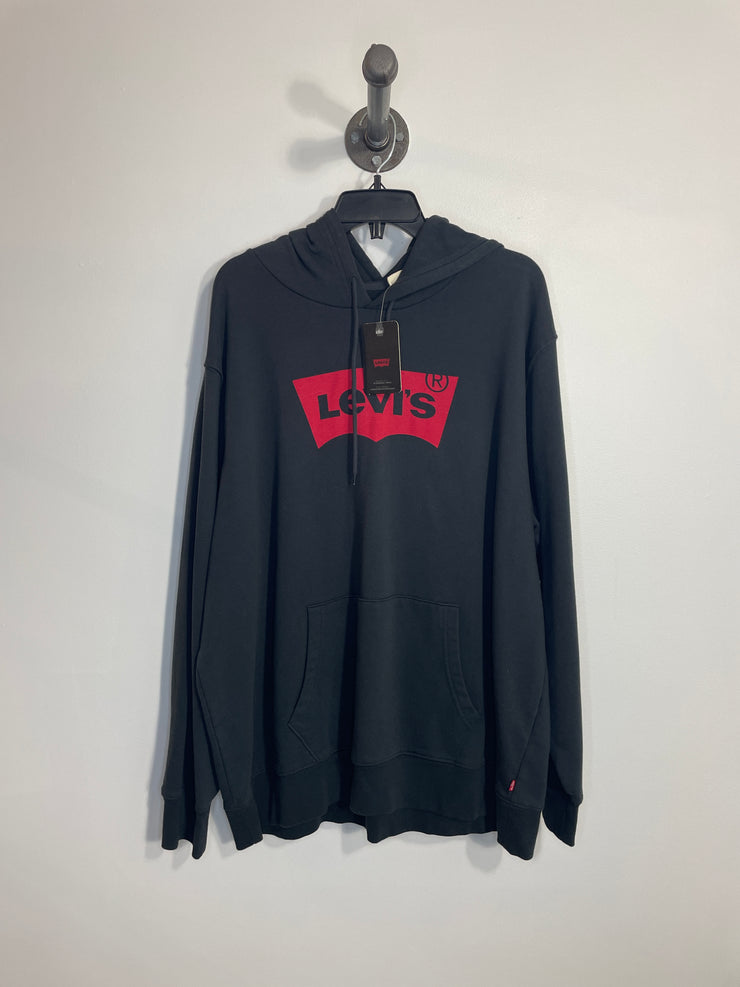 Sudadera con capucha y logotipo negro de Levi's