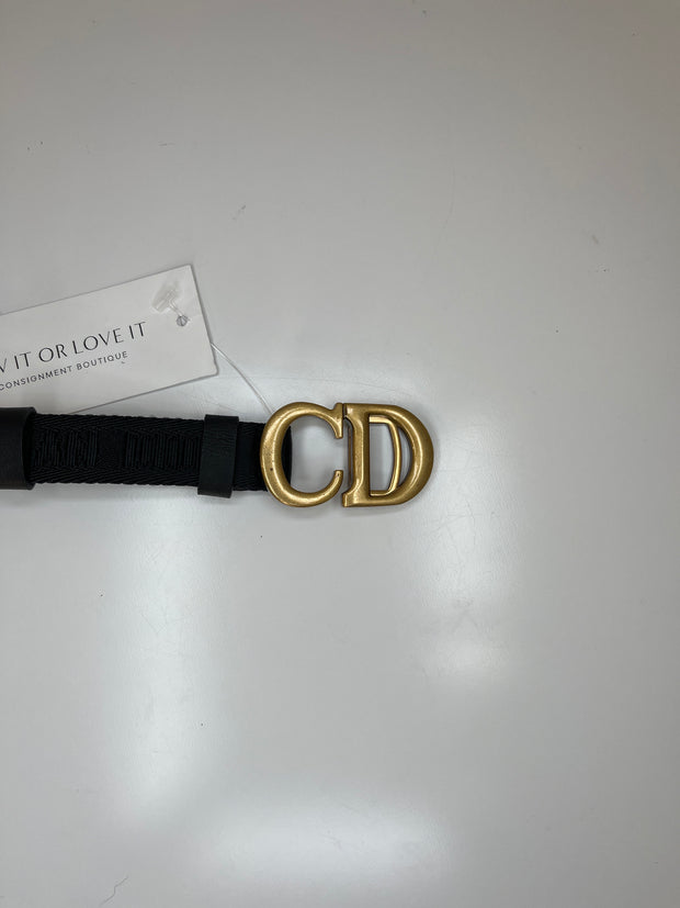 Christian Dior Black/Gold Belt