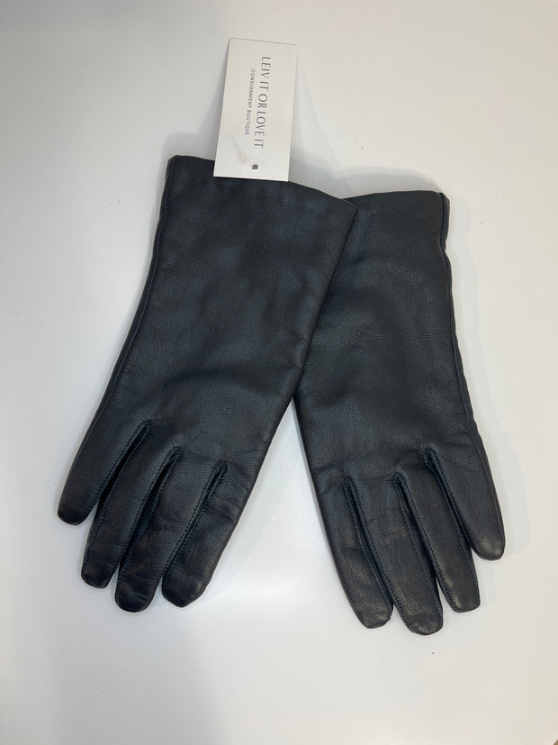Paris Black Leather Gloves