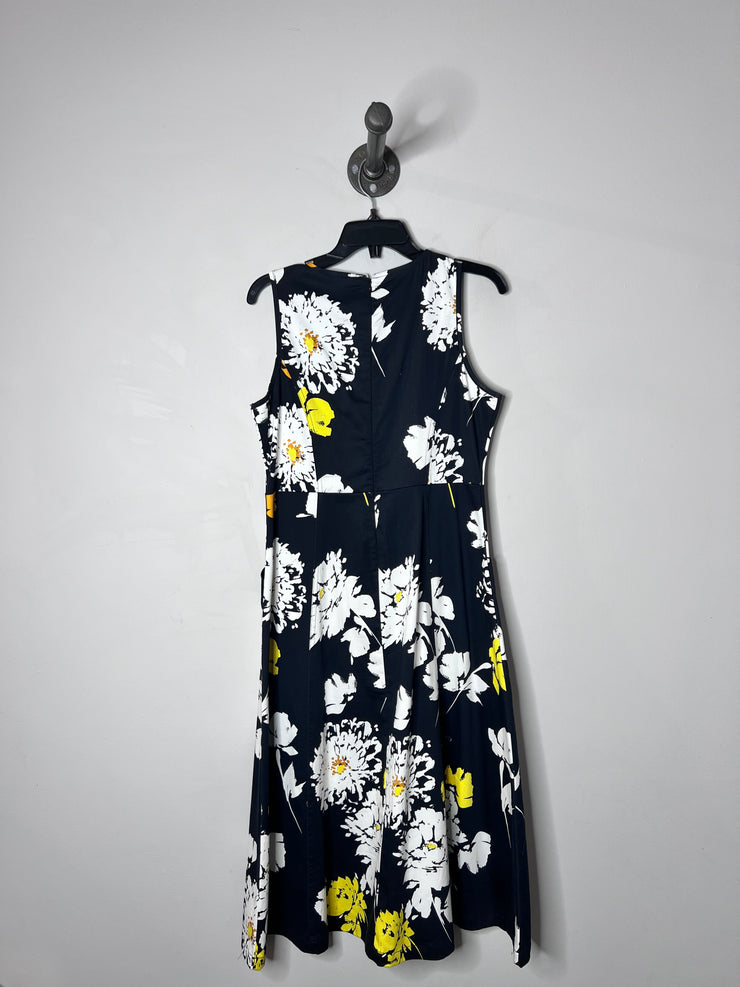 Dolcezza Blk/Wht Floral Dress