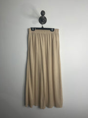 Pantalon large court beige MNG