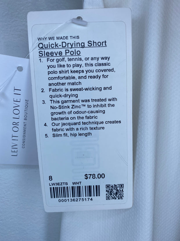 Lululemon White Polo T-Shirt