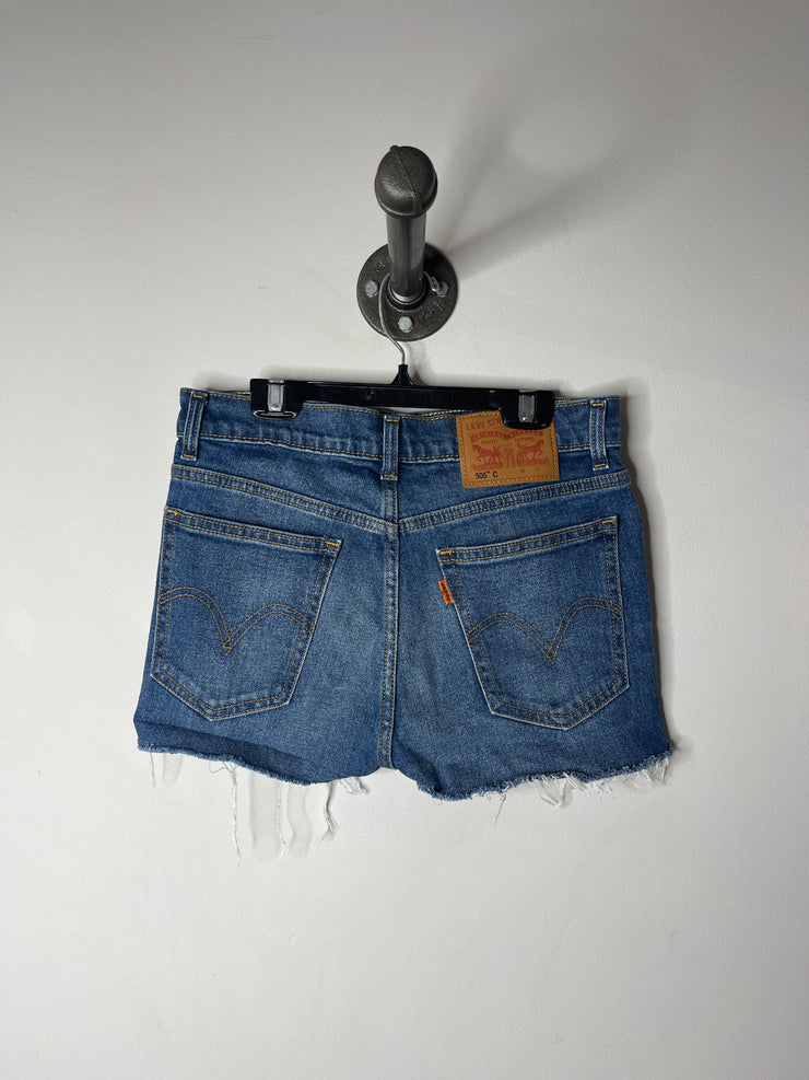 Levis Blue Denim Shorts