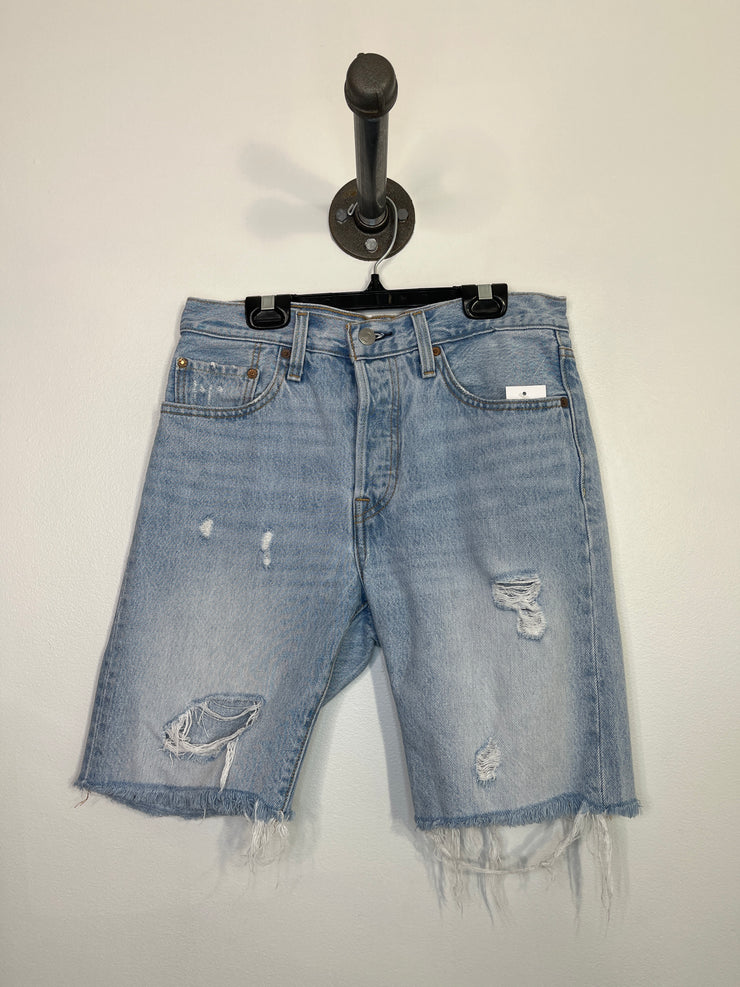Levi 501 Light Wash Dad Shorts