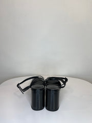 H&M Blk Chunky Open Toe Heel