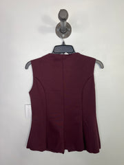 H&M Burgundy Slvless Buttonup