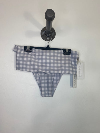 Zaful Gry/Wht Plaid Bikini