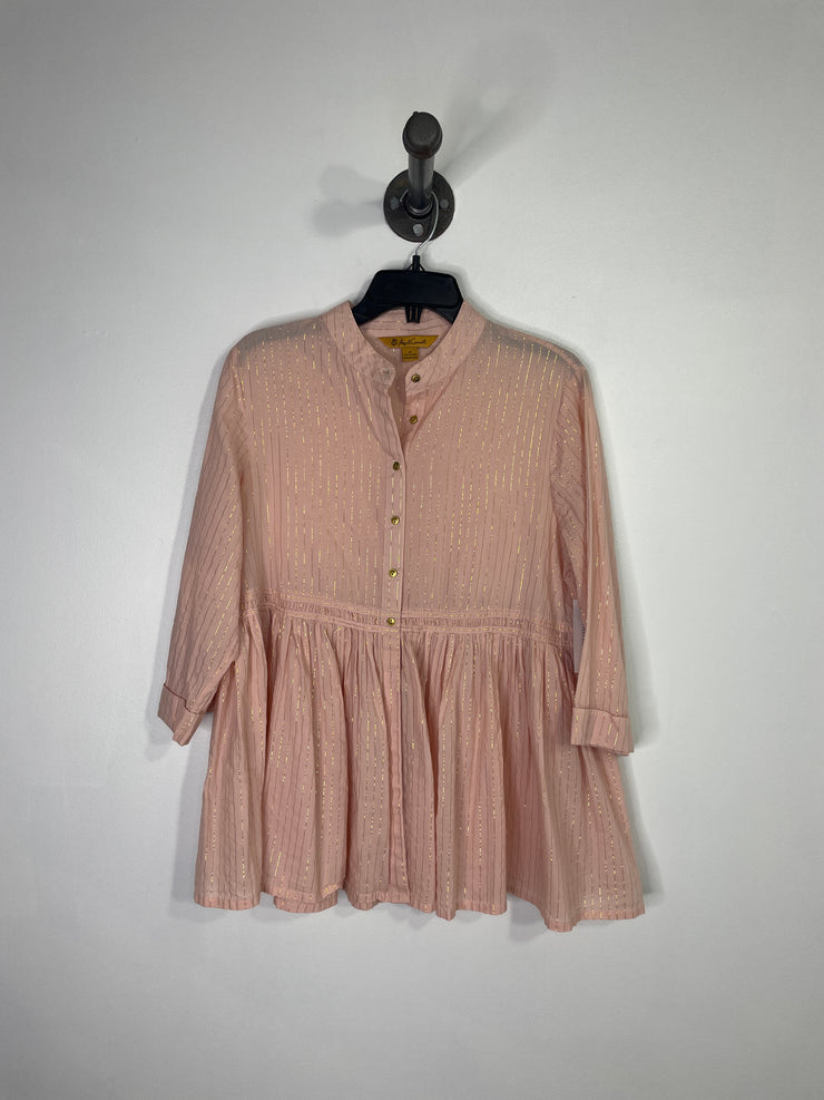 April C Pink Striped Blouse