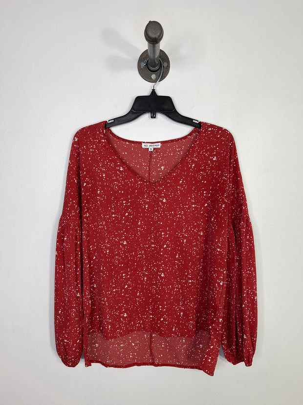 Ris Marie Red Speckle LngSLv