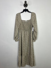 By the River Grn Floral Maxi