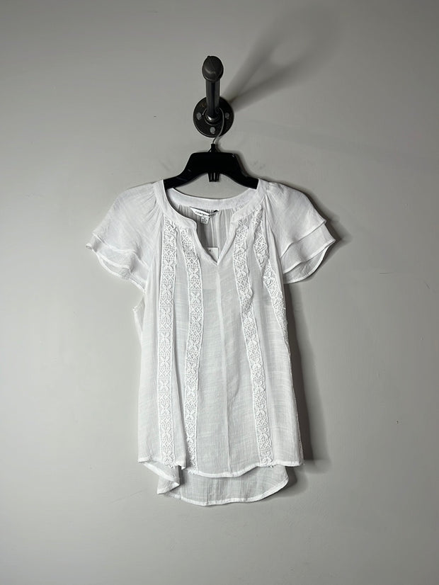 Counterparts White Lace Blouse