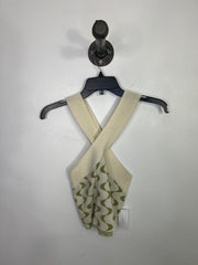 Le Lis Crm/Grn Knit Crop Tank