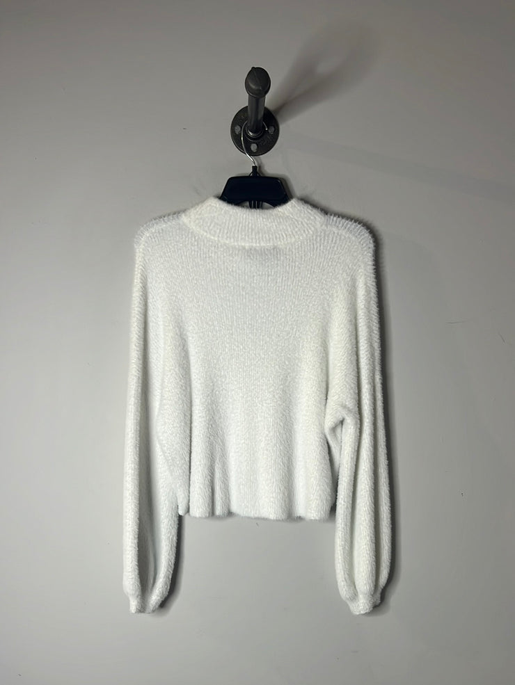 Truth White Fur Sweater