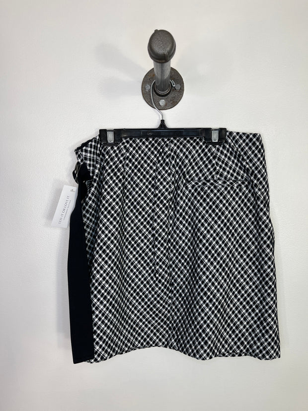 Spanx Blk/Wht Checkered Skirt