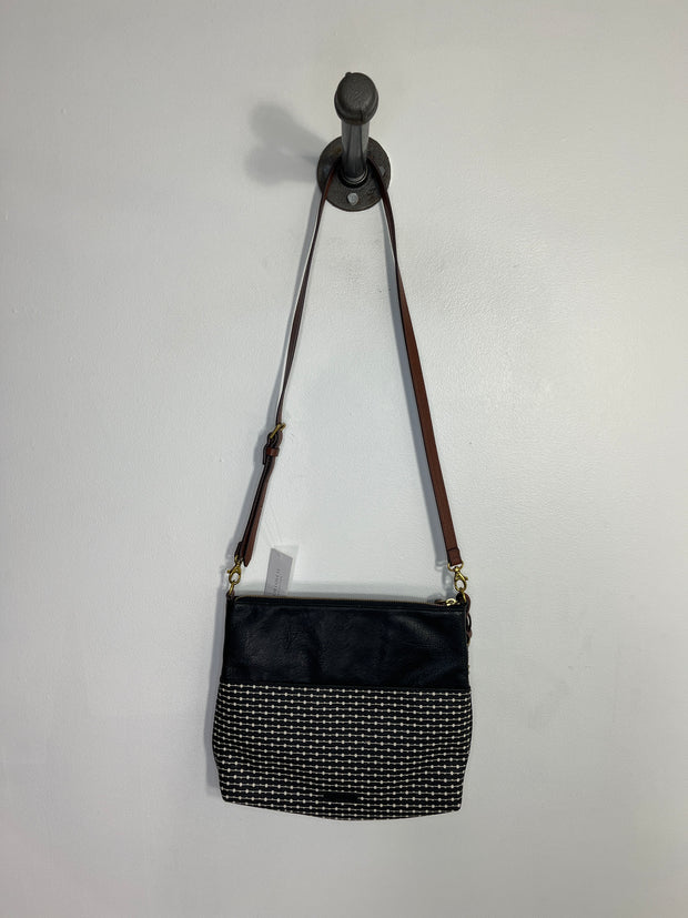 Fossil Blk Patterned Crossbody