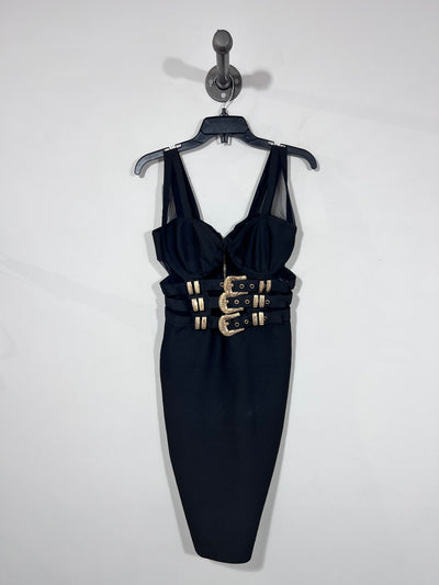 Bella Barnett Blk Buckle Dress