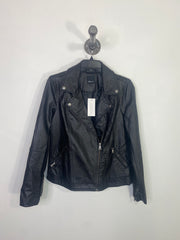 Reitmans Black Pleather Jacket
