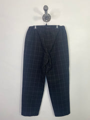 Babaton Blk Plaid Tie Trousers