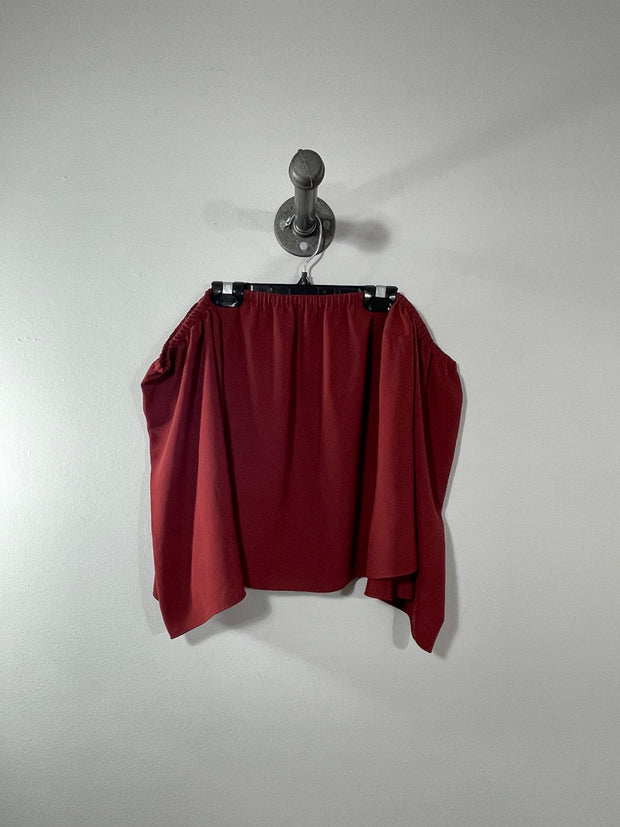 Blusa roja con hombros descubiertos de Wifred