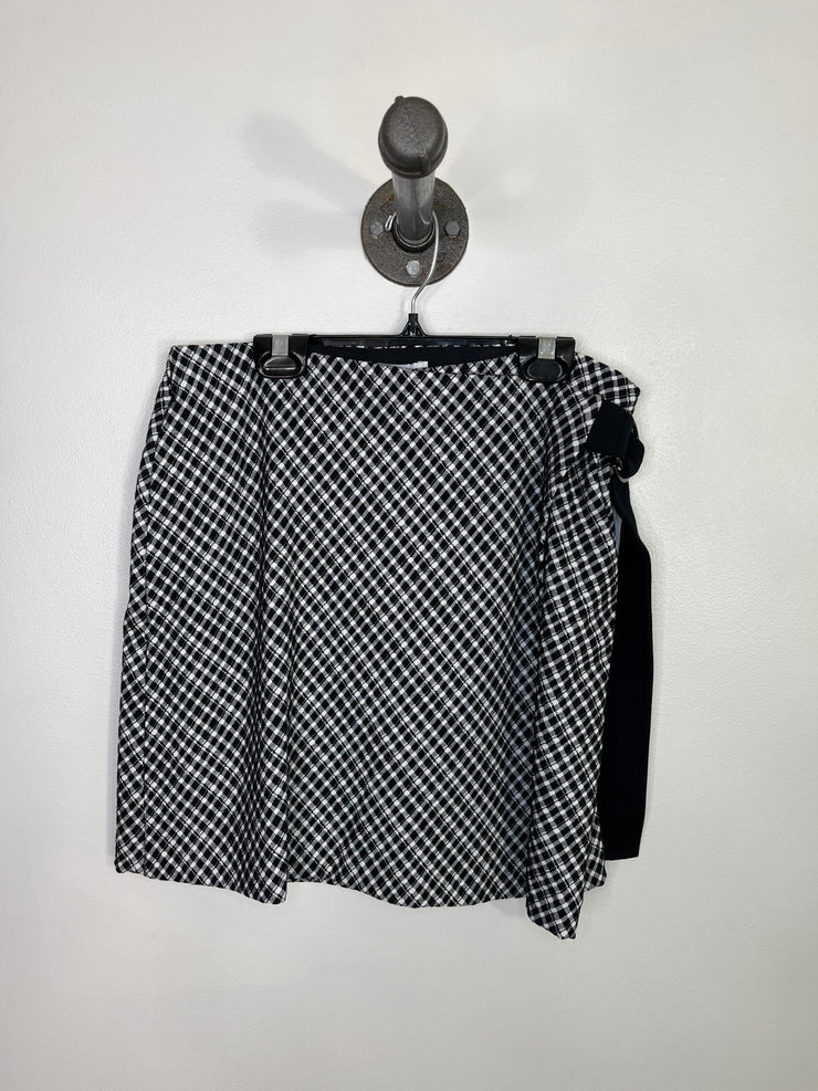 Spanx Blk/Wht Checkered Skirt