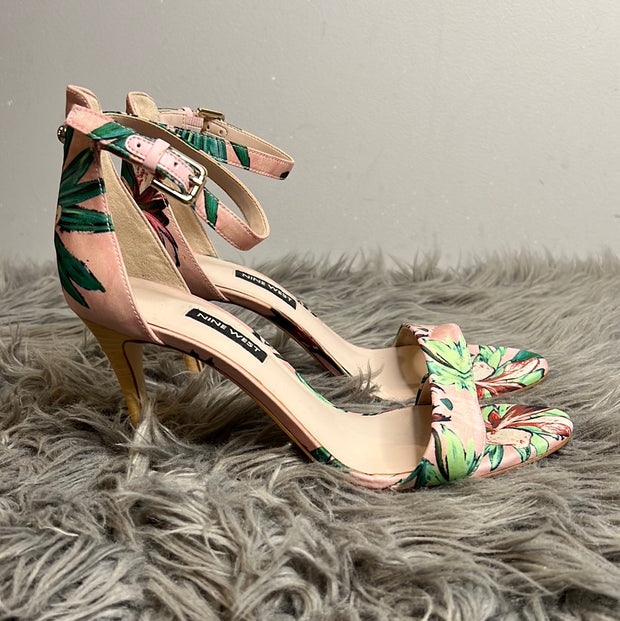 Nine West Pink/Green Heels