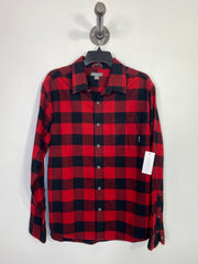 Eddie B. Red Flannel Button-Up