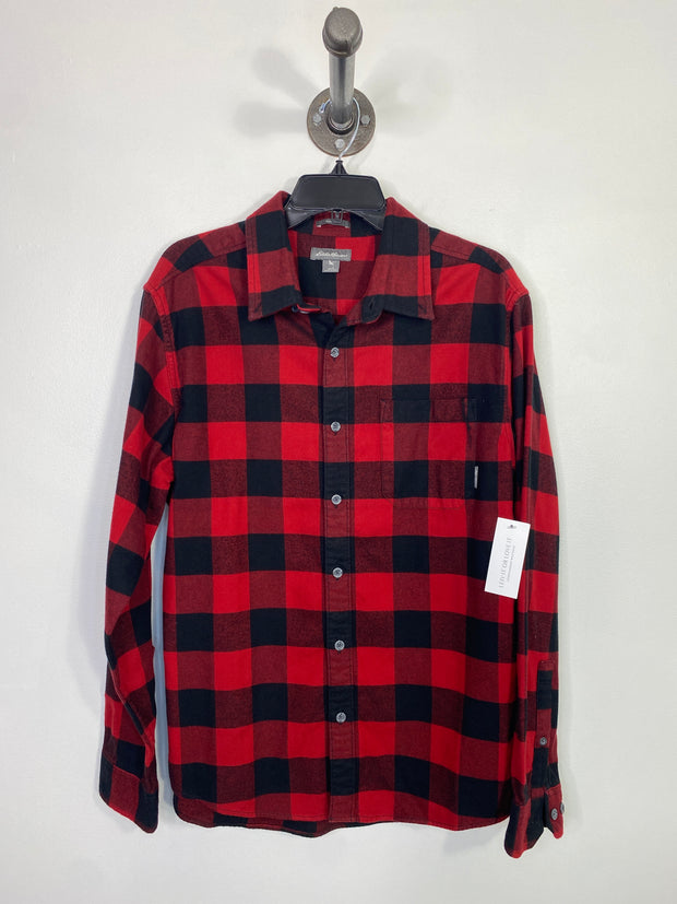Eddie B. Red Flannel Button-Up