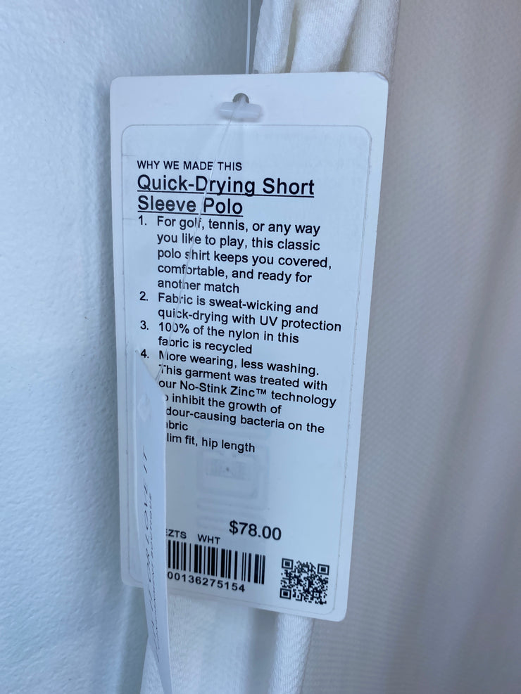 Lululemon White Polo T-Shirt
