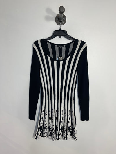 Papillon Blk/Wht Knit Dress