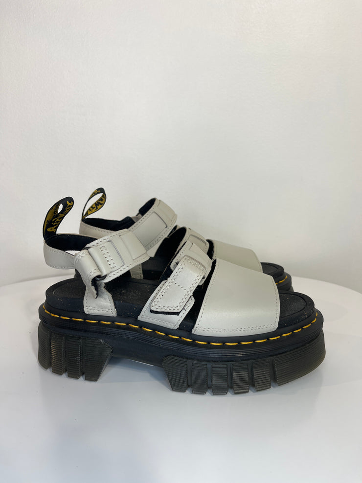 Dr. M. Beige Platform Sandals