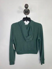 Tna Green Waffle Zip-Up Hoodie