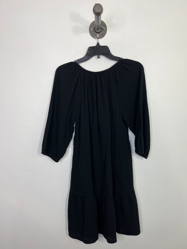 Gap Black Puff Slv Dress