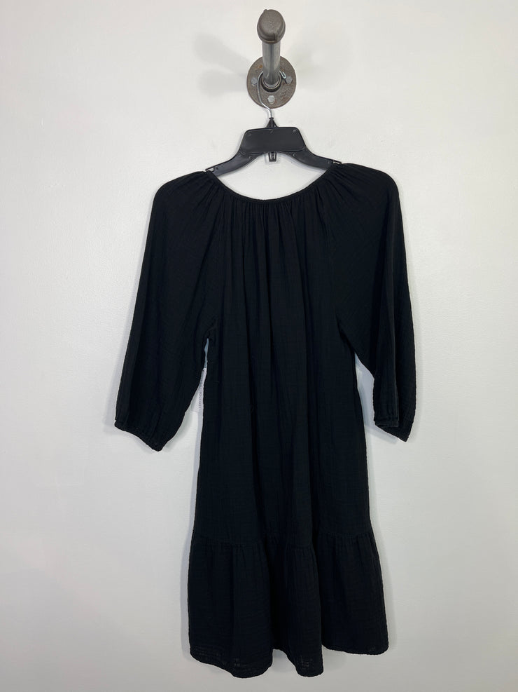 Gap Black Puff Slv Dress