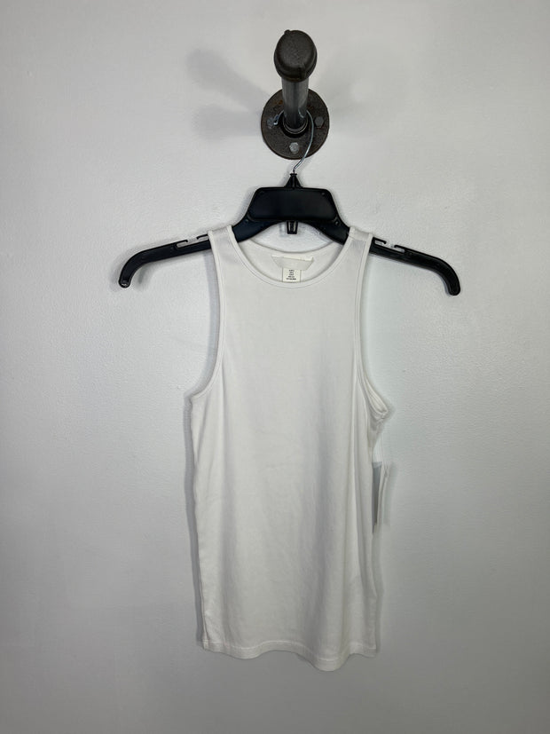 H&M White Ribbed Tank
