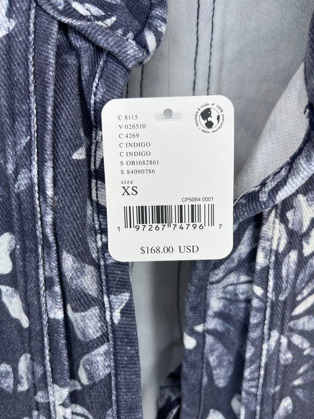 Free People Purp Floral Denim