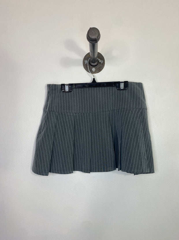 Motel Gry Pinstripe Mini Skirt