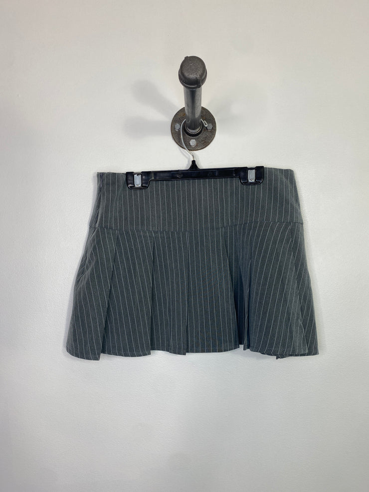 Motel Gry Pinstripe Mini Skirt